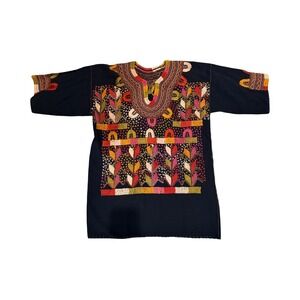 Handmade Embroidered Folk Tunic | Artisan Boho Dress-L/XL